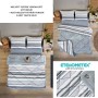 ETE HOMETEX ÇİFT KİŞİLİK LÜX WELSOFT YORGAN SETİ 195X215CM TASEL GRİ 8696474231951